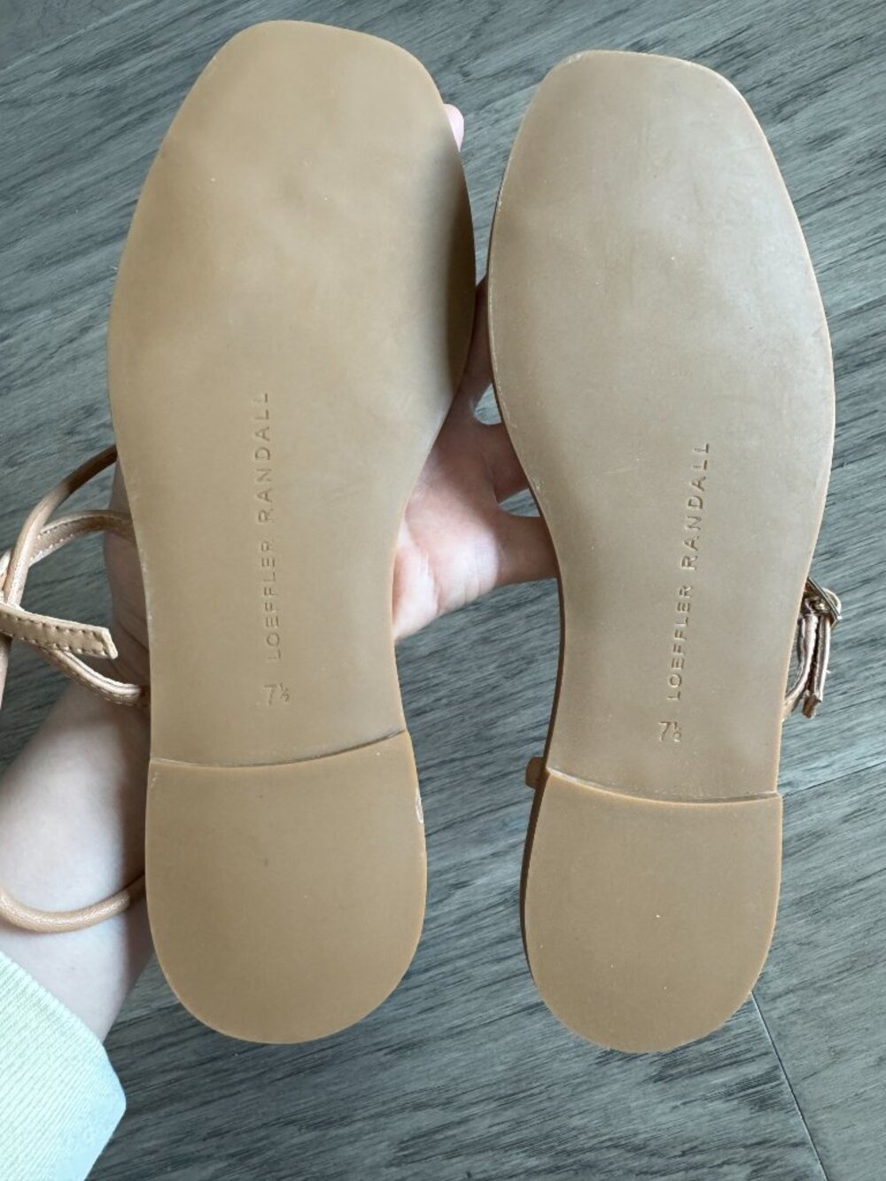 NEW Loeffler Randall size 7 Lara Dune Leather Sandal - Picture 6 of 6